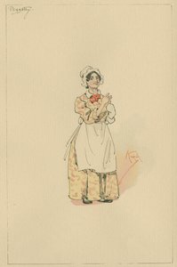 ペゴッティ、1920年代（紙にトイレとペンとインク） 作： Joseph Clayton Clarke